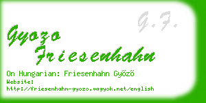 gyozo friesenhahn business card
